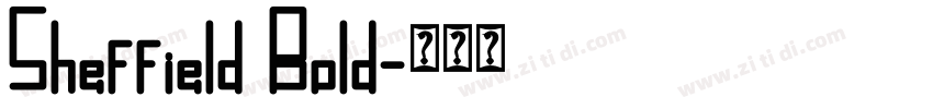 Sheffield Bold字体转换
